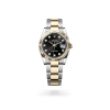 Rolex Datejust 36 in Oystersteel and yellow gold with a bright black dial with diamonds, fluted bezel, and Oyster bracelet - AH Riise