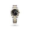 Rolex Datejust 36 in Oystersteel and yellow gold with a Bright black dial, fluted bezel, and Oyster bracelet - AH Riise