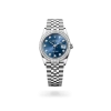 Rolex Datejust 36 in Oystersteel, white gold and diamonds with a BLUEer-of-pearl dial with diamonds, bezel with diamonds, and Jubilee bracelet, m126284rbr-0029 - AH Riise