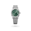 Rolex Datejust 36 in Oystersteel, white gold and diamonds with a Mint green dial, bezel with diamonds, and Jubilee bracelet, m126284rbr-0043 - AH Riise
