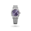 Rolex Datejust 36 in Oystersteel, white gold and diamonds with a aubergine dial with diamonds, bezel with diamonds, and Jubilee bracelet, m126284rbr-0055 - AH Riise