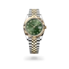 Rolex Datejust 41 in Oystersteel and yellow gold with a Olive green dial, fluted bezel, and Jubilee bracelet, m126333-0024 - AH Riise