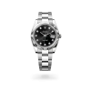 Rolex Datejust 41 in Oystersteel and white gold with a Bright black set with diamonds dial, and Oyster bracelet, m126334-0011 - AH Riise