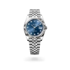 Rolex Datejust 41 in Oystersteel and white gold with a Bright blue  set with diamonds dial, and Jubilee bracelet, m126334-0016 - AH Riise