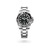 Rolex GMT-Master II in Oystersteel with black dial, bidirectional rotatable 24-hour graduated  bezel, and Oyster bracelet, m126710grnr-0004 - AH Riise