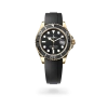 Rolex Yacht-Master 42 in yellow gold with a black dial, matt black Cerachrom insert in ceramic bezel, and Oysterflex bracelet - AH Riise