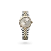 Rolex Datejust 31 in Oystersteel and yellow gold with a Silver set with diamonds dial, fluted bezel, and Jubilee bracelet, m278273-0004 - AH Riise