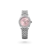 Rolex Datejust 31 in Oystersteel, white gold and diamonds with a Pink dial with diamonds, bezel with diamonds, and Jubilee bracelet, m278384rbr-0036 - AH Riise