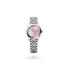 Rolex Lady-Datejust 28 in Oystersteel with a Pink dial, Domed bezel, and Jubilee bracelet - AH Riise