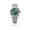 Rolex Sky-Dweller in Oystersteel and white gold with a mint green dial, fluted bezel, and Jubilee bracelet, m336934-0002 - AH Riise
