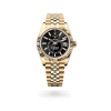 Rolex Sky-Dweller in yellow gold with a Bright black dial, fluted bezel, and Jubilee bracelet, m336938-0005 - AH Riise