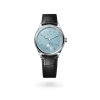 Rolex 1908 in platinum with an ice blue dial, and leather bracelet - AH Riise