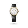 Rolex 1908 in 18kt yellow gold with an intense white dial, domed and fluted bezel, and Leather strap bracelet - AH Riise