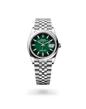 Rolex Datejust 36 in Oystersteel with a Green ombré dial, domed bezel, and Jubilee bracelet, m126200-0026 - AH Riise