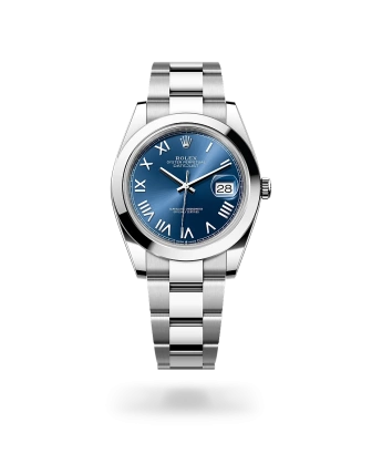 Rolex Datejust 41 in Oystersteel with a Bright blue dial, and Oyster bracelet - AH Riise