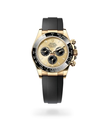 Rolex Cosmograph Daytona in yellow gold with Golden and bright black dial, and Oysterflex bracelet, m126518ln-0012 - AH Riise
