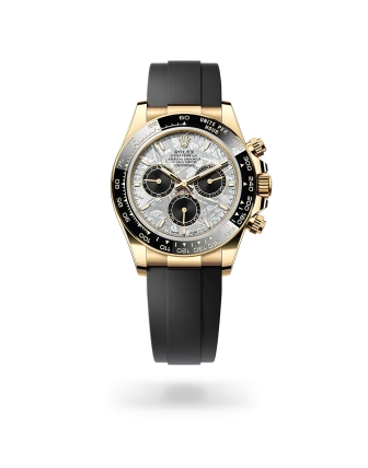 Rolex Cosmograph Daytona in yellow gold with Meteorite and black dial, and Oysterflex bracelet, m126518ln-0016 - AH Riise