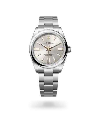 Rolex Oyster Perpetual 41 in Oystersteel with a Silver dial, domed  bezel, and Oyster bracelet, m134300-0001 - AH Riise