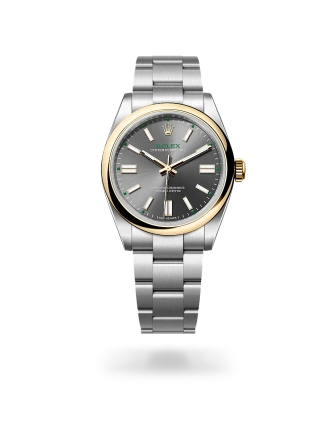 Rolex Oyster Perpetual 41  in Oystersteel and yellow gold with a Slate dial, domed  bezel, and Oyster bracelet - AH Riise