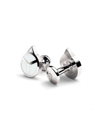 Rolex ‘Hand’ cufflinks in white gold, A1029 at AH Riise