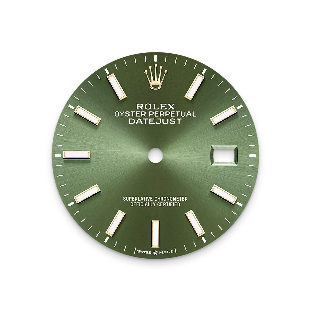 Rolex Datejust 36 in Oystersteel and yellow gold with Olive green dial, and Oyster bracelet - AH Riise