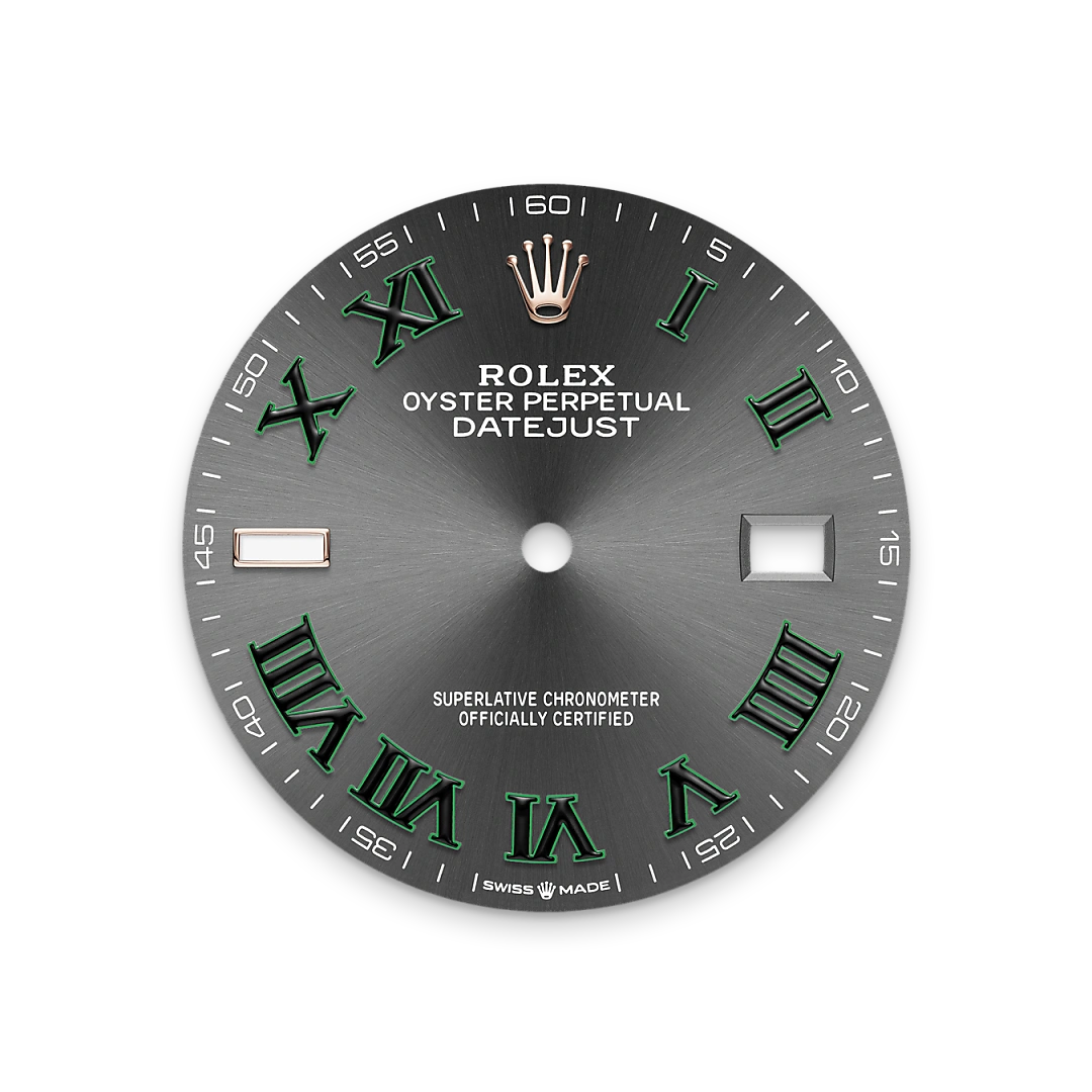 Rolex Datejust 36 in Oystersteel and Everose gold with a Slate Dial, fluted bezel, and Oyster bracelet - AH Riise