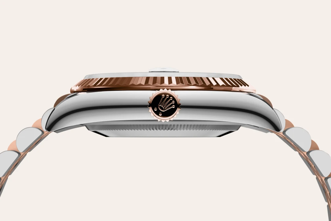 Rolex Datejust 36 in Oystersteel and Everose gold with a Chocolate dial with diamonds, fluted bezel, and Oyster bracelet - AH Riise