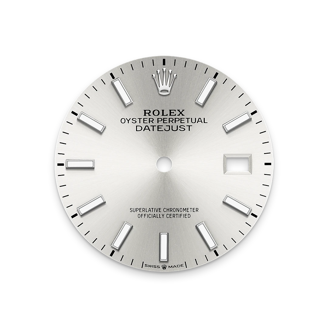 Rolex Datejust 36 in Oystersteel and white gold with a Silver dial, fluted bezel, and Jubilee bracelet, m126234-0013 - AH Riise