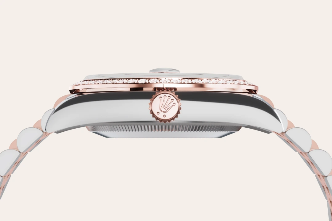 Rolex Datejust 36 in Oystersteel, Everose gold and diamonds with a Chocolate dial, bezel with diamonds, and Jubilee bracelet, m126281rbr-0031 - AH Riise