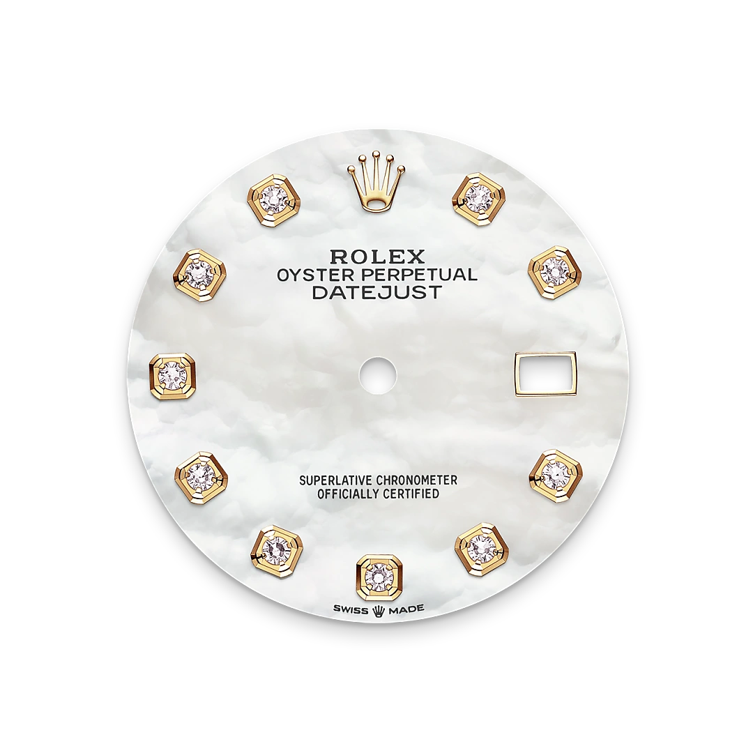 Rolex Datejust 36 in Oystersteel, yellow gold and diamonds with an White mother-of-pearl Diamond-set dial, and Jubilee bracelet, m126283rbr-0009 - AH Riise