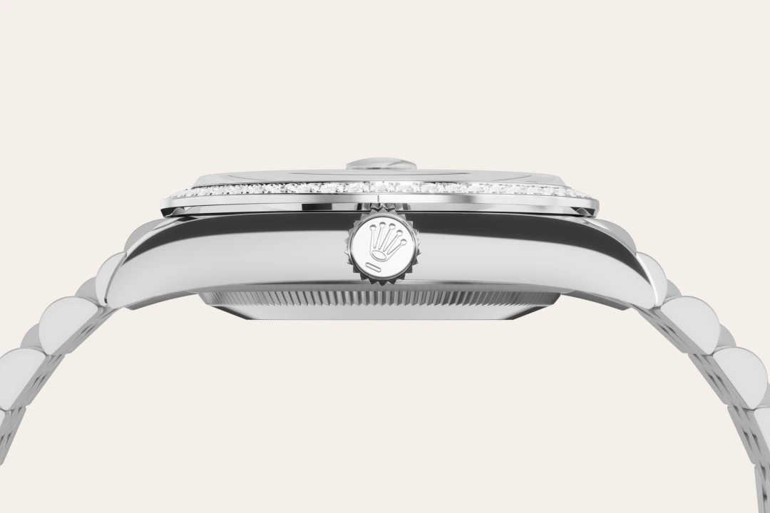 Rolex Datejust 36 in Oystersteel, white gold and diamonds with a blue dial with diamonds, bezel with diamonds, and Jubilee bracelet, m126284rbr-0029 - AH Riise