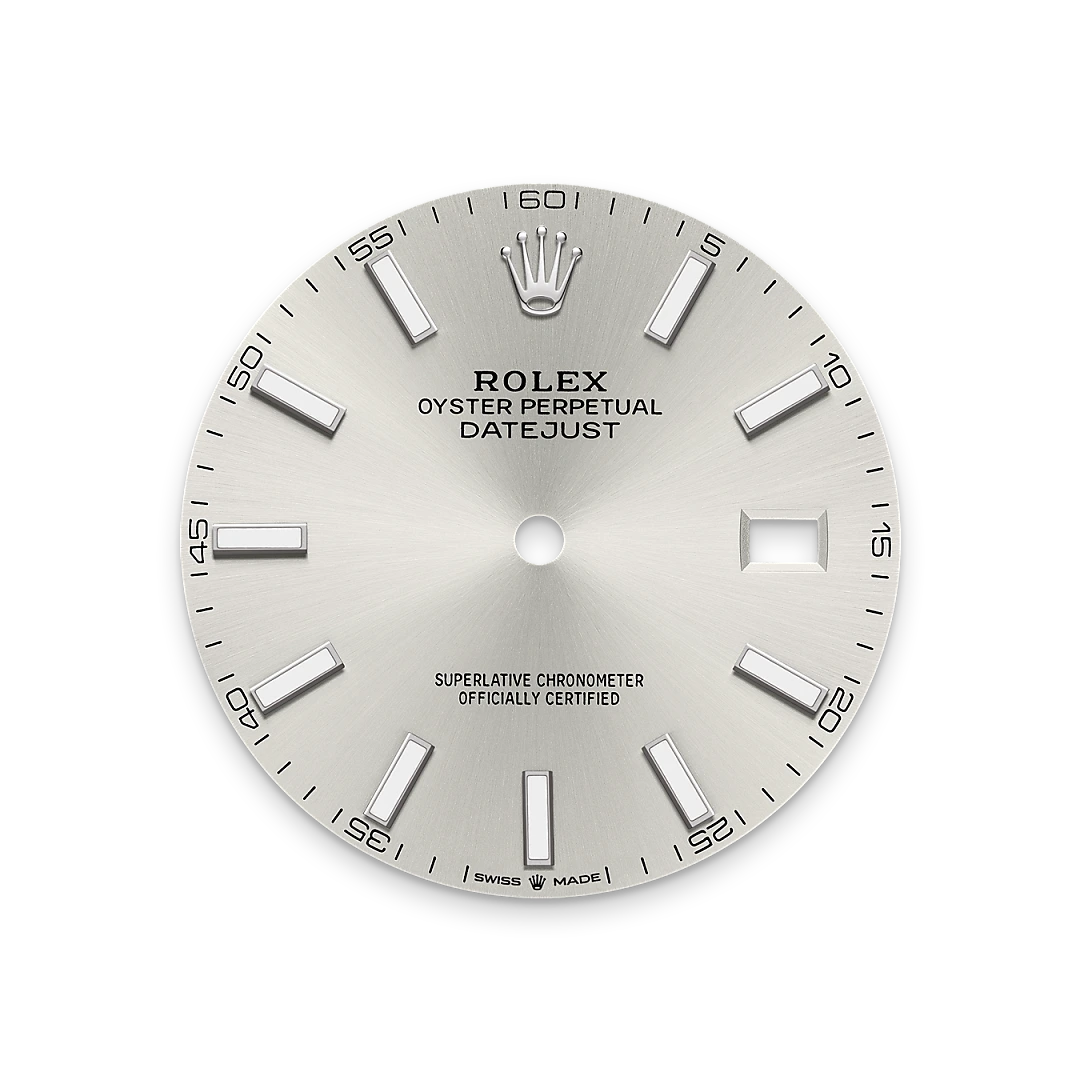 Rolex Datejust 41 in Oystersteel with a Silver dial, smooth bezel, and Oyster bracelet, m126300-0003 - AH Riise Rolex Datejust 41 in Oystersteel with a Silver dial, smooth bezel, and Oyster bracelet, m126300-0003 - AH Riise