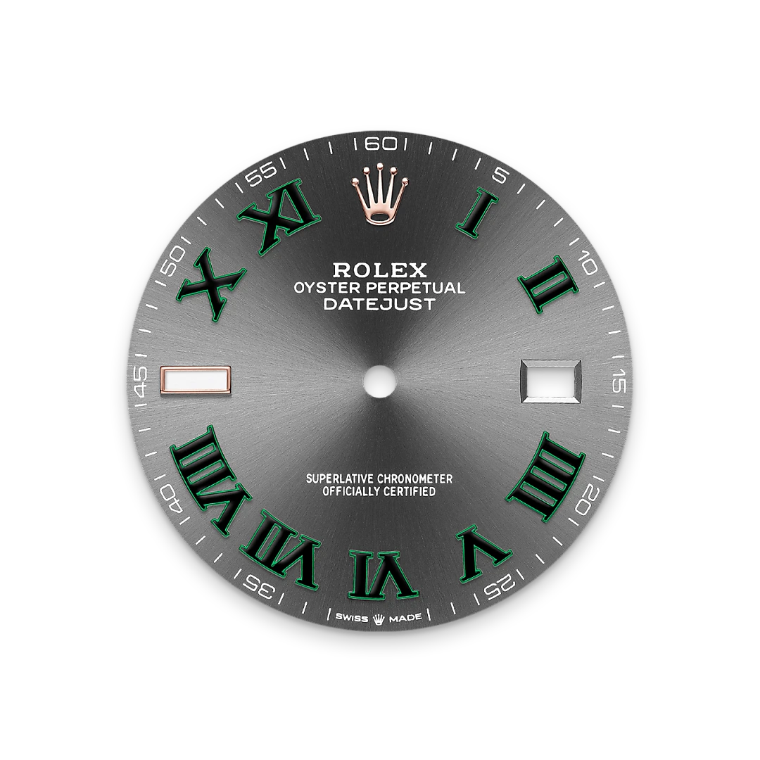 Rolex Datejust 41 in Oystersteel and Everose gold with a slate dial, fluted bezel, and Oyster bracelet, m126331-0015 - AH Riise Rolex Datejust 41 in Oystersteel and Everose gold with a slate dial, fluted bezel, and Oyster bracelet, m126331-0015 - AH Riise