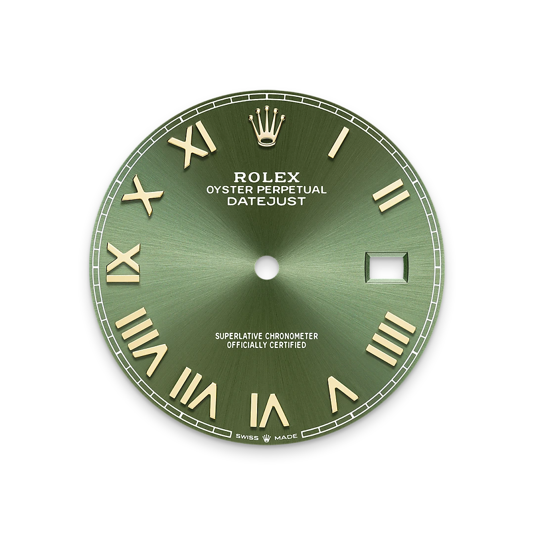 Rolex Datejust 41 in Oystersteel and yellow gold with a Olive green dial, fluted bezel, and Jubilee bracelet, m126333-0024 - AH Riise