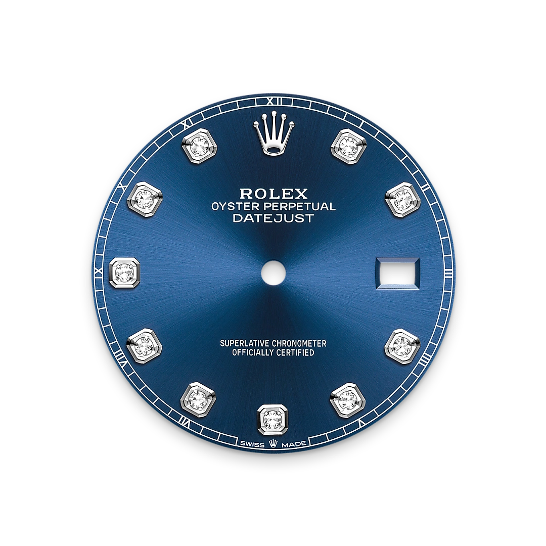 Rolex Datejust 41 in Oystersteel and white gold with a Bright blue set with diamonds dial, and Oyster bracelet, m126334-0015 - AH Riise Rolex Datejust 41 in Oystersteel and white gold with a Bright blue set with diamonds dial, and Oyster bracelet, m126334-0015 - AH Riise