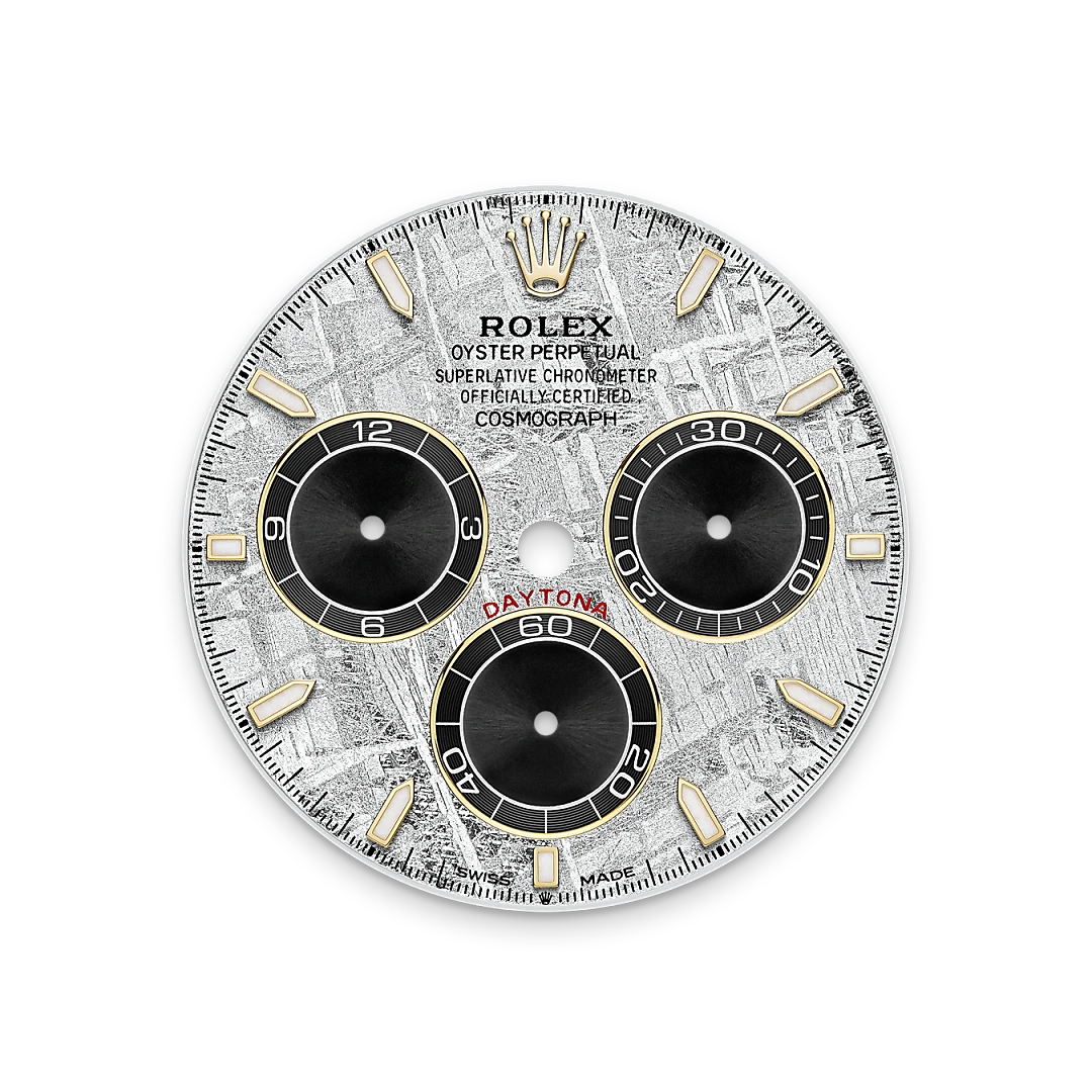 Rolex Cosmograph Daytona in yellow gold with Meteorite and black dial, and Oysterflex bracelet, m126518ln-0016 - AH Riise