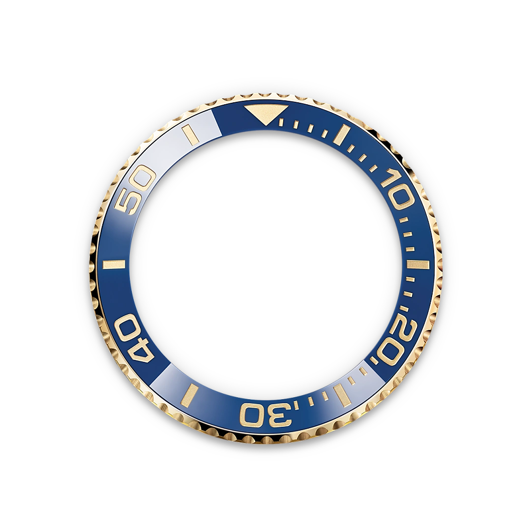Rolex Yacht-Master II in yellow gold with a White dial, blue Cerachrom insert in ceramic bezel, and Oyster bracelet, m126688-0001 - AH Riise