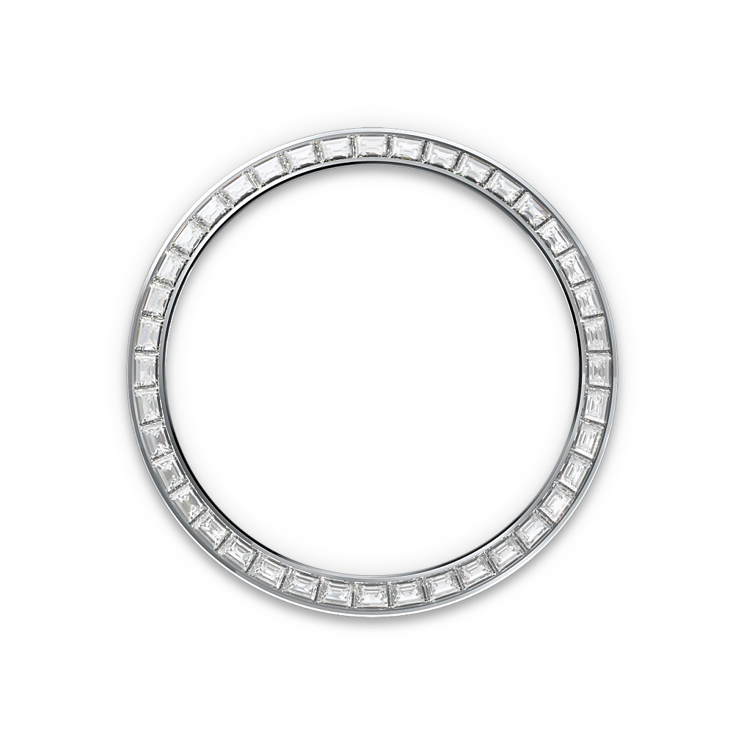 Rolex Day-Date 40 in platinum, Blue ombré dial, Diamond-set bezel , and President bracelet, m228396tbr-0042 - AH Riise Rolex Day-Date 40 in platinum, Blue ombré dial, Diamond-set bezel , and President bracelet, m228396tbr-0042 - AH Riise