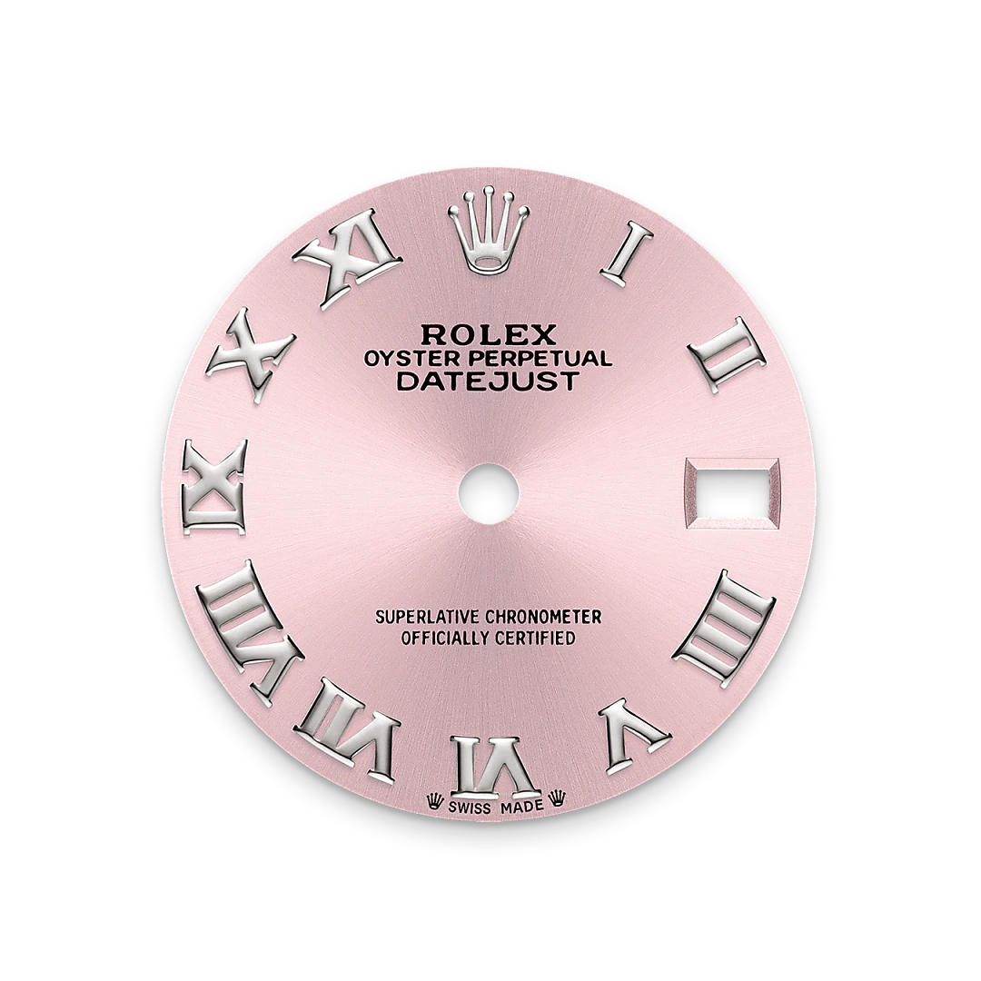 Rolex Lady-Datejust 28 in Oystersteel with a Pink dial, Domed bezel, and Jubilee bracelet, m279160-0013 - AH Riise