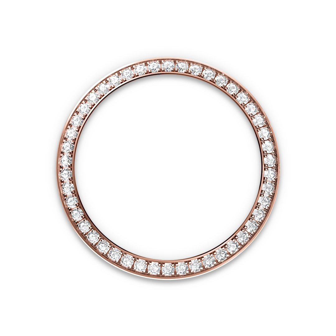 Rolex Lady-Datejust 28 in Oystersteel, Everose gold and diamonds, with a chocolate, bezel with diamonds, and Jubilee bracelet, m279381rbr-0009 - AH Riise