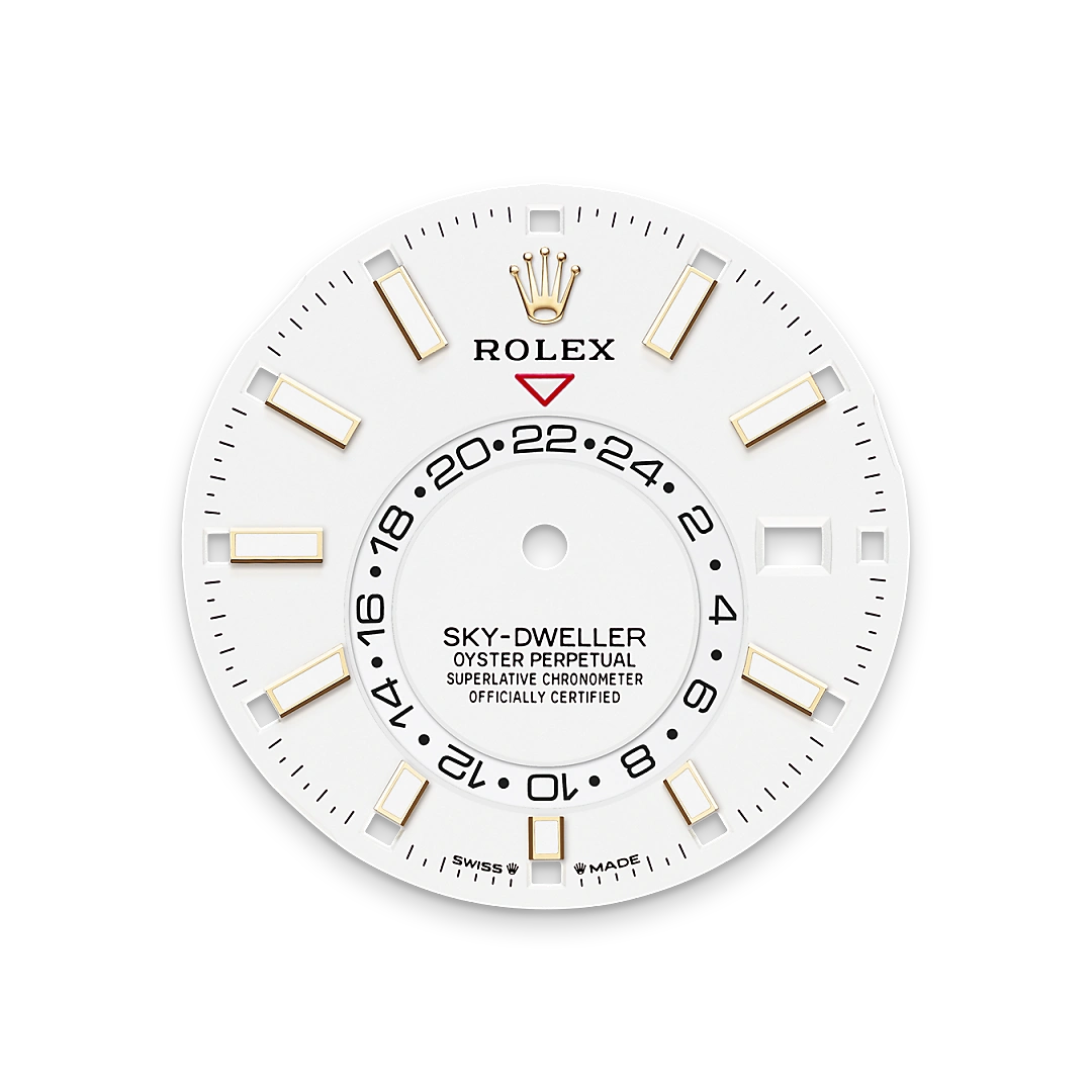 Rolex Sky-Dweller in Oystersteel and yellow gold with a Intense white dial, fluted bezel, and Oyster bracelet, m336933-0005 - AH Riise