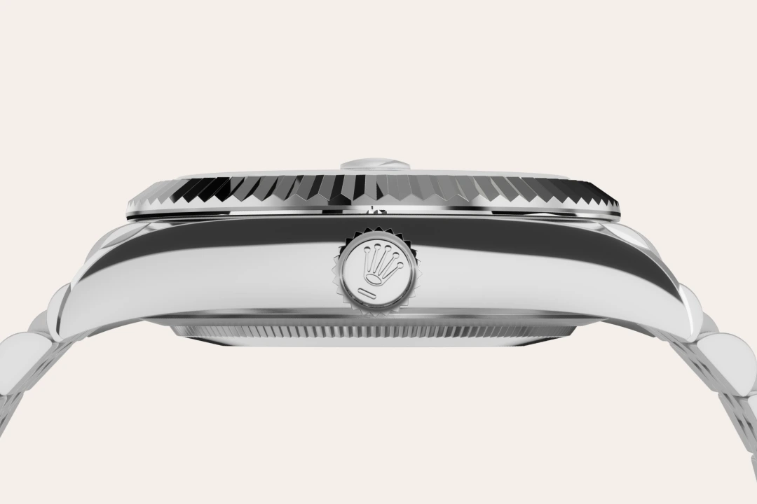 Rolex Sky-Dweller in Oystersteel and white gold with a mint green dial, fluted bezel, and Jubilee bracelet, m336934-0002 - AH Riise