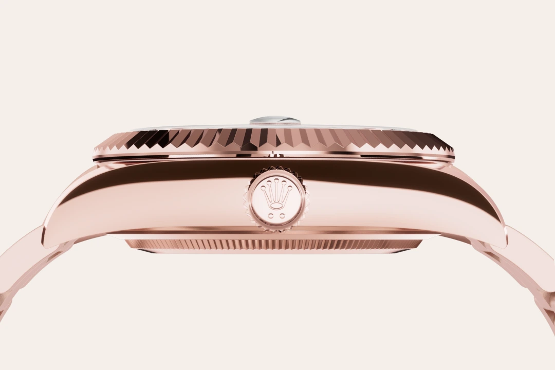 Rolex Sky-Dweller in Everose gold with a Chocolate dial, fluted bezel, and Oyster bracelet, m336935-0002 - AH Riise