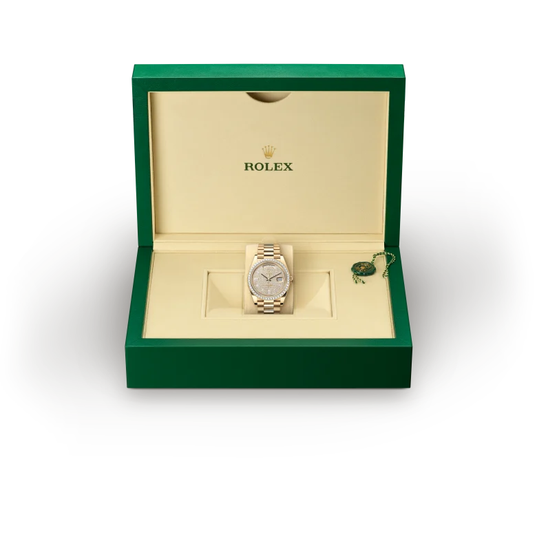 Rolex Day-Date in gold and diamonds, m228398tbr-0036 - AH Riise