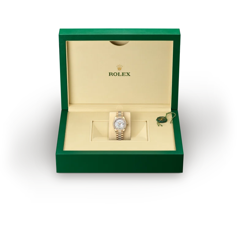 Rolex Lady-Datejust in gold and diamonds, m279138rbr-0015 - AH Riise
