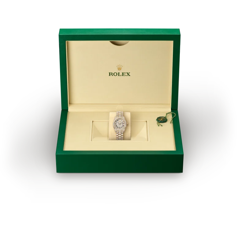 Rolex Lady-Datejust in gold and diamonds, m279458rbr-0001 - AH Riise