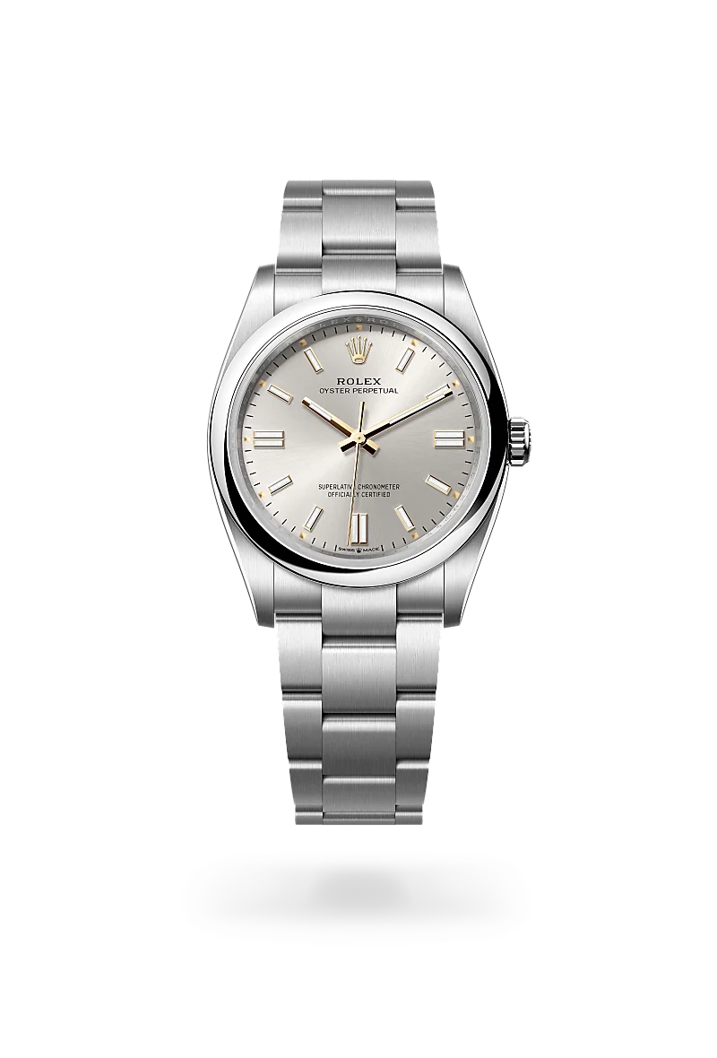 Rolex Oyster Perpetual 36 in Oystersteel with a Silver dial, domed  bezel, and Oyster bracelet - AH Riise
