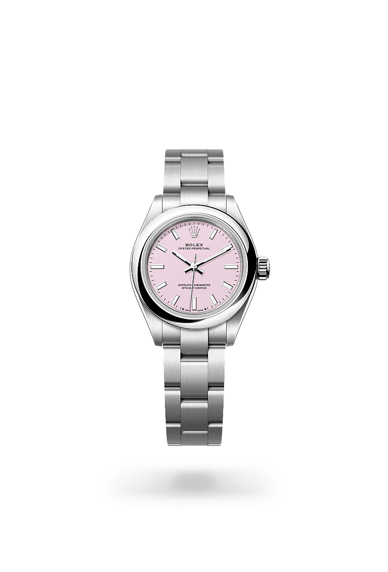 Rolex Oyster Perpetual 28 in Oystersteel with a Candy pink dial, domed  bezel, and Oyster bracelet - AH Riise